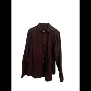 Murano Mens Large"Slim Fit" Long Sleeve Button Down Shirt mt16